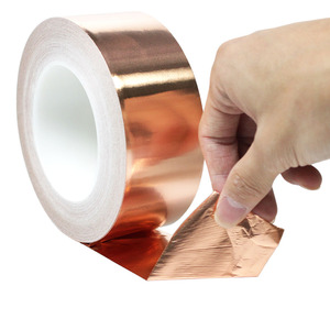 0.1mmエレクトロニクスEMIシールド二重伝導銅箔テープシングルガイド静電マスキング - Product Image 1