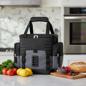 <span class=keywords><strong>Sac</strong></span> <span class=keywords><strong>à</strong></span> <span class=keywords><strong>dos</strong></span> isotherme en polyester avec fermeture éclair, capacité 30L-<span class=keywords><strong>60L</strong></span>, motif lettres, pour le stockage des aliments - Product Image 4