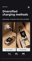 Pompe à air sans fil ABS pour voiture, gonfleur de pneus électrique portable avec affichage numérique et éclairage pour voitures