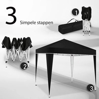 ABCCANOPY 3x3m PVC Tente de réception pliable portable pour balcon et abri de jardin