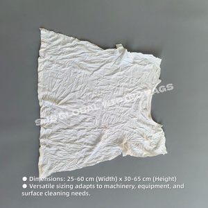 Trapos de Algodón Blancos para Limpieza, Trapos de Algodón 100% para Limpieza, Paño de Limpieza Blanco 100% Algodón - Product Image 3