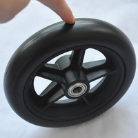 Poussette de bébé PP, roues eva en mousse pu, 2 pièces, 6 pouces