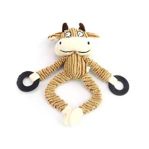 الحيوانات الأليفة صرير لينة صوت لعبة الحيوان مستلزمات الحيوانات الأليفة لعبة قرد من القماش المحشو الحيوانات الأليفة لعبة - Product Image 4