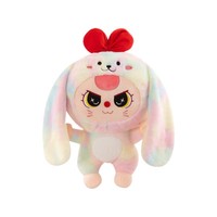 Grand jouet en peluche brodé, nouveau modèle, oreiller en forme d'ours à trois bébés, super doux, en coton PP, couverture en maille, cadeau d'anniversaire