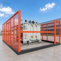 Transformateur de puissance triphasé à double enroulement en cuivre YIDD, conteneurisé et mobile, 415V/480V 50/60Hz, pour extérieur, préfabriqué en conteneur