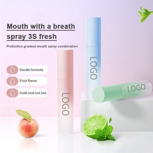 Spray rafraîchissant pour l'haleine personnalisé, saveur miel pêche menthe, produit portable pour femme et homme, spray nettoyant buccal à la fraise - Product Image 2