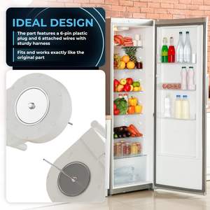 Moteur de ventilateur évaporateur électrique domestique BlueStars WR60X10307, pièce de rechange 9,75 V CA compatible avec les réfrigérateurs DR <span class=keywords><strong>Hotpoint</strong></span> - Product Image 4