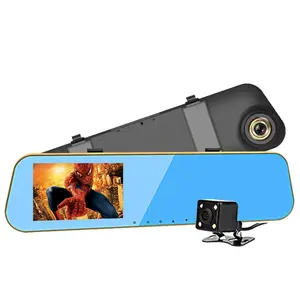 Mirror Dash Cam 4.5 "Màn Hình LCD 1080P 150 Camera Góc Rộng Camera Trước Và Sau Camera Kép Ống Kính Xe Du Lịch Ghi Dữ Liệu