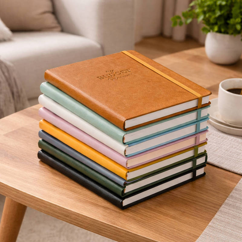 Customized Financial PU Leather Notebooks A5