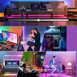 Bande lumineuse LED intelligente et flexible pour décoration de Noël, SMD5050 RGB 12V, bande lumineuse LED changeante de couleur pour chambre à coucher - Product Image 6