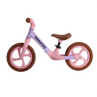 Nouveau vélo d'équilibre pour enfants détachable et modulable, personnalisable OEM/ODM, avec pneus en nylon et acier de 12 pouces et selle en cuir