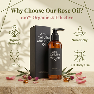 Huile de massage <span class=keywords><strong>anti</strong></span>-<span class=keywords><strong>cellulite</strong></span> 100% pure, pressée à froid, à base de plantes naturelles, parfum doux de rose, soin corporel après l'entraînement, yoga - Product Image 1