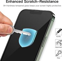 100% Protecteur d'écran en verre trempé à couverture complète pour iPhone 17 16 15 ProMax 14 13 12 XR 9H dureté sans bulles