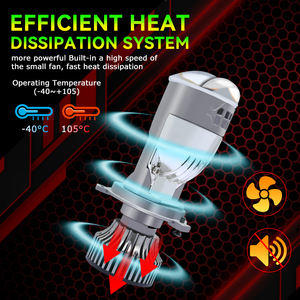 Toptan Araba <span class=keywords><strong>Led</strong></span> Projektör Lens Çift Işınlı H4 Mini Projektör Far Ampulü Su Geçirmez Geliştirilmiş Versiyon 16000LM 220W Far - Product Image 5