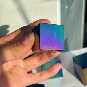 Cubo de Obsidiana Aura de Estilo Bohemio para Sanación Espiritual Natural, Venta al por Mayor, para Decoración del Hogar Única y Regalos Festivos - Product Image 3