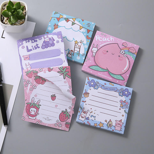 50 feuilles de blocs-notes autocollants mignons Kawaii en forme de chiot pour liste de choses à faire, journal, notes, bricolage, cadeau, <span class=keywords><strong>papeterie</strong></span> - Product Image 2