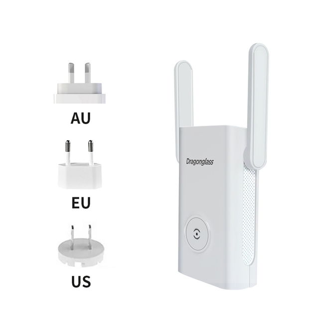 1200Mbps Wireless WiFi Repeater 2.4G/5G Long Range Extender Wi-Fi Signal Amplifier Router Booster