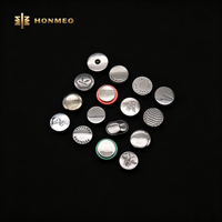 Boutons à pression métalliques personnalisés HONMEO, alliage de zinc, laiton, bouton à pression métallique, attache ronde pour vêtements, veste, sac
