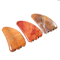 Planche de Gua Sha en forme de griffe personnalisée Huiying Beauty Care, en pierre de jaspe Mookaite, grattoir traditionnel
