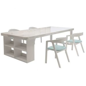White Piano Style Solid Wood <b>Desk</b> With Storage Living Room <b>Study</b> Table - Product Image 5