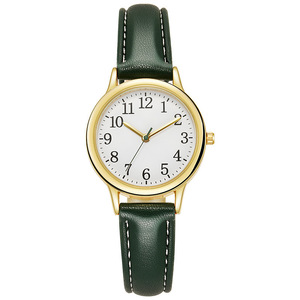 <span class=keywords><strong>Orologio</strong></span> Analogico al Quarzo Minimalista ed Ecologico da Donna, Cassa Dorata 36mm, Cinturino in Pelle Nera, Elegante e Alla Moda per Uso Quotidiano - Product Image 4