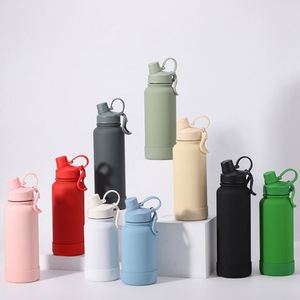 Vaso Térmico Ecológico de Doble Pared de Acero Inoxidable, Botella de Agua para Beber Directamente, Jarra de Agua Deportiva con Aislamiento al Vacío - Product Image 1