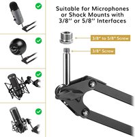 T20 – Microphone professionnel T20, support de Microphone à bras de flèche réglable, piédestal pour Microphone professionnel