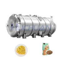 Huchuan industriële vriesdroogmachine voor voedselverwerking, grote capaciteit, SUS304 roestvrij staal, PLC-gestuurd, gasverwarming