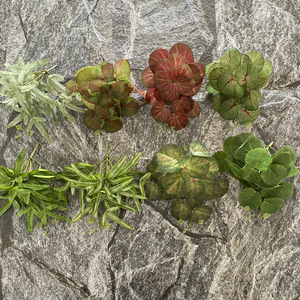 Plantes artificielles de begonias Suzume II, 17 cm, feuilles décoratives durables, décoration intérieure, accessoires de mariage - Product Image 2