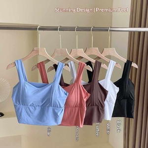 Sujetador Deportivo de Yoga para Mujer, Talla Grande, de Seda Helada, Transpirable, de Secado Rápido, con <span class=keywords><strong>Tirantes</strong></span> <span class=keywords><strong>Anchos</strong></span> y Espalda con Lazo - Product Image 2