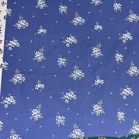 Tissu en Chiffon Gris à Petits Imprimés Floraux, Anti-Plis, 110 GSM, Design Personnalisé, Polyester Froissé pour Robes de Filles