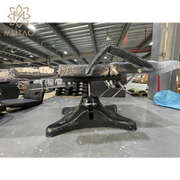 Lit de tatouage hydraulique équipement de tatouage noir chaise de tatouage de levage chaise de piercing de beauté chaise de micro-finition lit de beauté