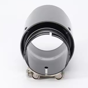 Embouts d'échappement en fibre de carbone, entrée/sortie de 2,5 à 4,5 pouces, poli miroir, épaisseur de 1,2 mm, embouts de silencieux de 3 à 4 pouces - Product Image 1