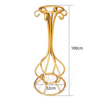 Wedding Props Iron Art Floral Ware Creative Ornaments Decorations Geometric Tables Road Guidance Metal Flower Holder Stand