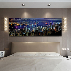 Pósteres <span class=keywords><strong>de</strong></span> paisajes, impresiones <span class=keywords><strong>de</strong></span> estilo moderno, tinta impermeable, uso en interiores, arte <span class=keywords><strong>de</strong></span> pared, pintura en lienzo, escena nocturna <span class=keywords><strong>de</strong></span> la ciudad, imágenes decorativas - Product Image 3