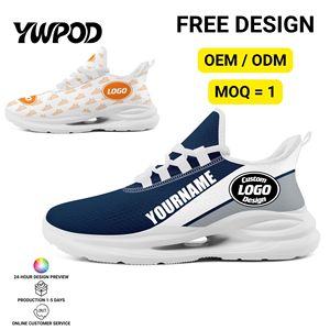 Direkt vom Hersteller: Individuelles Logo OEM/ODM Atmungsaktive Mesh-Schnür-Sneaker Laufschuhe für Herren & Damen FN079-26020001-14 - Product Image 1