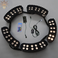 Lampe à pilier en aluminium LED RGB IP65, luminaire suspendu, éclairage paysager, éclairage LED extérieur basse tension pour pelouse avec télécommande