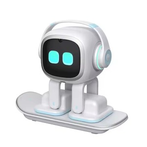 Nouveau <span class=keywords><strong>Robot</strong></span> Émotionnel Blanc/Noir Emo, Jouet de Bureau Intelligent Interactif à Voix IA, Compagnon pour Enfants, <span class=keywords><strong>Robot</strong></span> Vector - Product Image 4