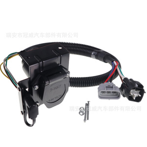 Conector de Remolque de 7 Pines, Arnés de Cableado de Plástico Negro, Estándar Mo-256 para Tundra 20137 43385 - Product Image 2