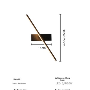 Lámpara de Pared LED Moderna y Creativa, Luz de Maquillaje para Espejo, Tira de Luz Ambiental para Sala de Estar y Baño - Product Image 4