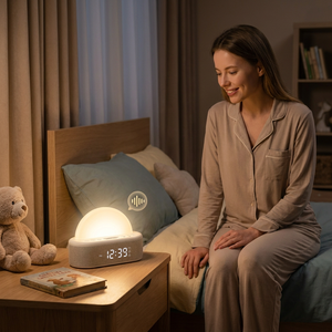 <span class=keywords><strong>Réveil</strong></span> intelligent et élégant avec lumière de <span class=keywords><strong>réveil</strong></span> technologique, design centré sur l'utilisateur, simulateur RGB ultime, horloge de chambre moderne - Product Image 1