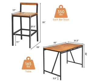 Iron Frame <b>Restaurant</b> Dining Table and Chair - Product Image 3