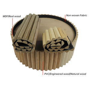 Panneau MDF 3D incurvé écologique Panneau de revêtement polyvalent flexible en <span class=keywords><strong>demi</strong></span>-<span class=keywords><strong>cercle</strong></span> Panneau MDF pour murs - Product Image 4