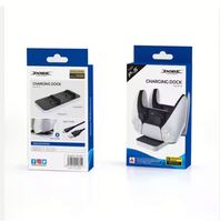 2025 Station de charge rapide double contrôleurs Station de chargeur Base de support de manette de jeu pour PlayStation 4 PS5/Pro/Slim prix usine