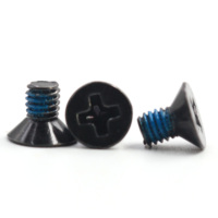 Vis de machine hexagonales fendues non standard noires certifiées ISO 7046 M2-M5 à filetage fin en acier inoxydable, vis en nylon, en pouces