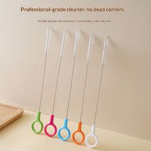 Long Manual Baby Pacifier and Cup <b>Cleaning</b> <b>Brush</b> with Fine Lengthening Design Model Yh002 Made in Shenzhen - Product Image 1