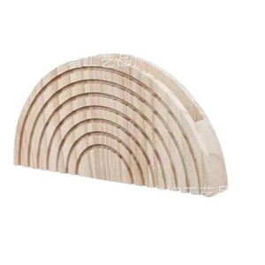 Wooden Flower Display Wall Decoration Semi Circular Plant <b>Containers</b> Hanging Rustic Style For Indoor Outdoor Use - Product Image 5