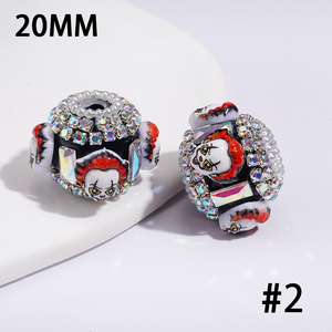 Personaje de Película de Terror con Cadena Rectangular de Diamantes de Colores y Cuentas Hechas a Mano para la Creación de Joyería DIY para Bolígrafos - Product Image 3