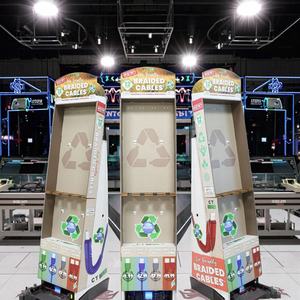 Rak tampilan kartu kertas kustom rak kardus rak tampilan kait Display untuk kabel Data ponsel - Product Image 2