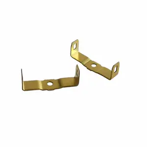 Custom beryllium copper flat leaf plate battery spring connector contact